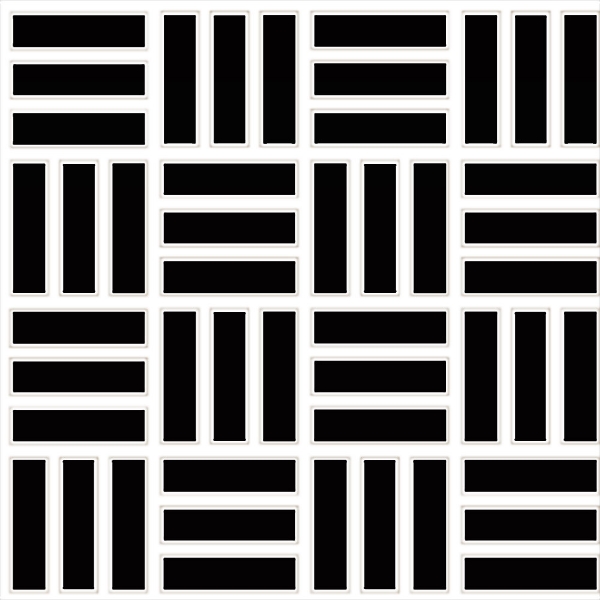 Picture of Daltile - Color Wheel Mosaic Lattice Weave Matte Black