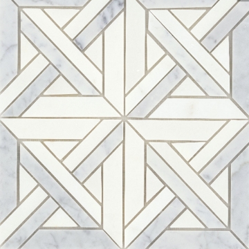 Picture of Emser Tile - Alluro Mosaic Mini Castle Silver