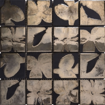 Picture of Bati Orient - Flower Pattern Gold Brown Mix