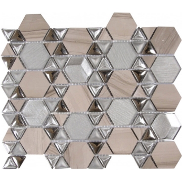 Picture of Bati Orient - Hexagon Mix Silver Grey Mix