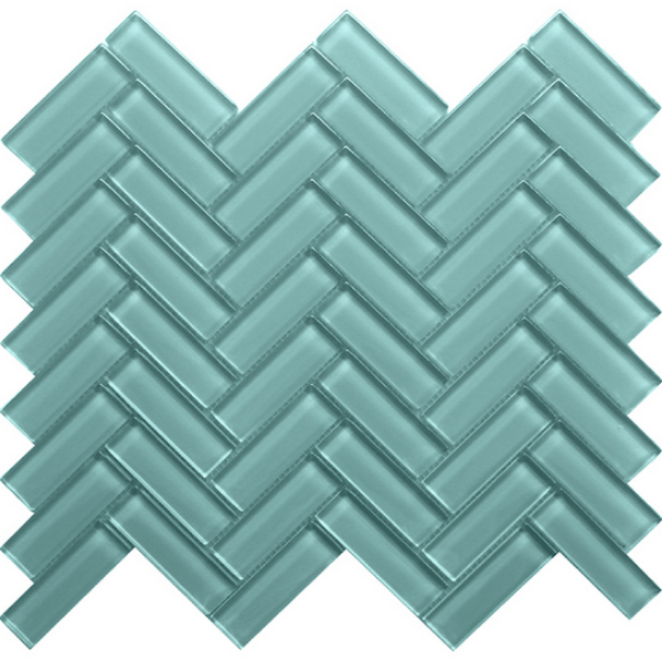 Picture of MiR Mosaic - Color Palette Mosaic Herringbone Aqua