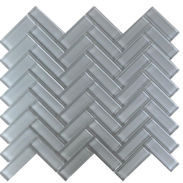 Picture of MiR Mosaic - Color Palette Mosaic Herringbone Gray Cloud