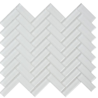 Picture of MiR Mosaic - Color Palette Mosaic Herringbone Mirage White