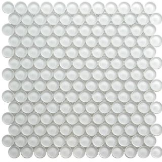 Picture of MiR Mosaic - Color Palette Mosaic Penny Mirage White