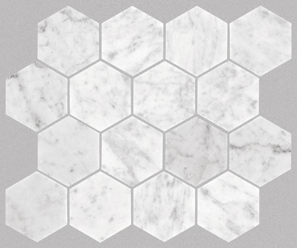 Picture of Shaw Floors - Chateau Hexagon Bianco Carrara