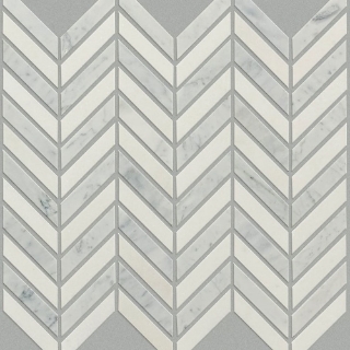 Picture of Shaw Builder - Estate Mosaic Chevron Bianco Carrara