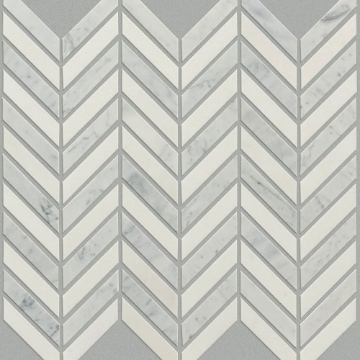 Picture of Shaw Builder - Estate Mosaic Chevron Bianco Carrara