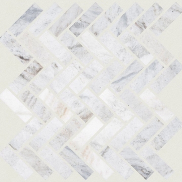 Picture of Shaw Builder - Estate Mosaic Herringbone Cashmere White