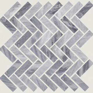 Picture of Shaw Builder - Estate Mosaic Herringbone Bardiglio Cloud