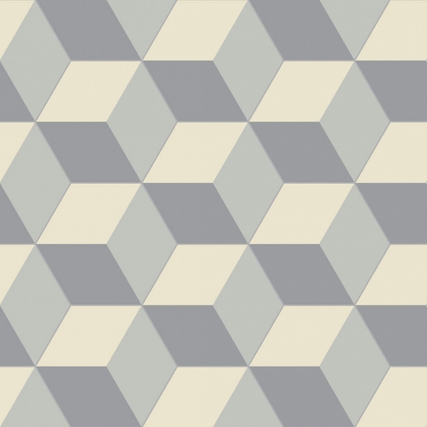 Picture of Bisazza Mosaico - Cementiles Decorations Hex Cubic Platino