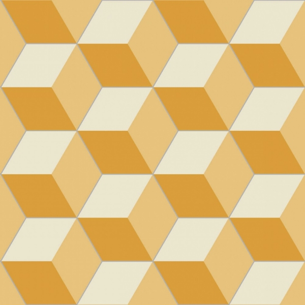 Picture of Bisazza Mosaico - Cementiles Decorations Hex Cubic Sun