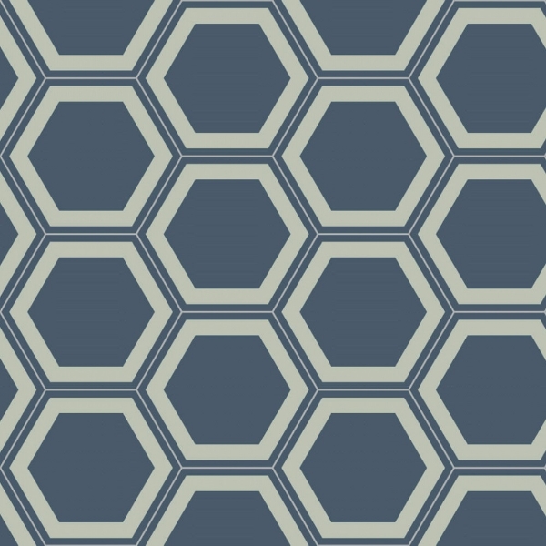 Picture of Bisazza Mosaico - Cementiles Decorations Hex Honey Avio