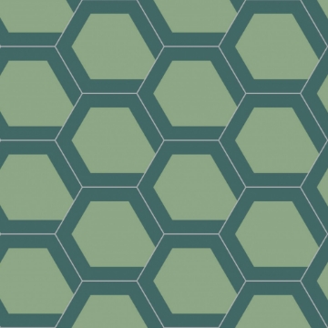 Picture of Bisazza Mosaico - Cementiles Decorations Hex Lucy 14