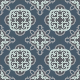 Picture of Bisazza Mosaico - Cementiles Decorations Square Clockwork Rain