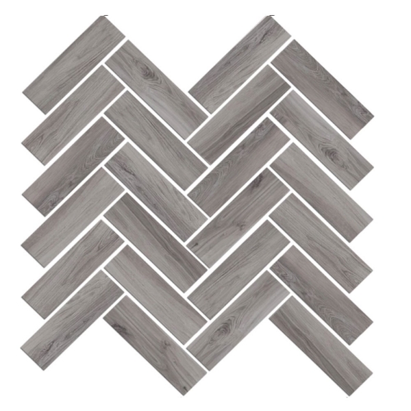 Picture of Florim USA - Mood Wood Herringbone Grey