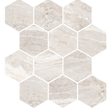 Picture of Milestone - Marbles Mosaic Hexagon Polished Oniciata Ivory