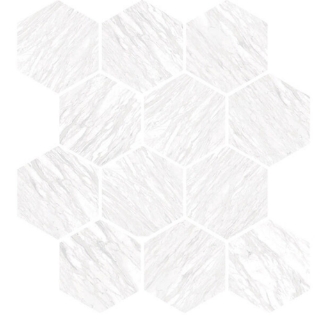 Picture of Milestone - Marbles Mosaic Hexagon Polished Volakas Silk