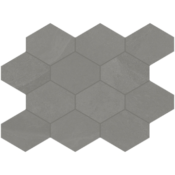 Picture of Unicom Starker - Brazillian Slate Mosaic Hexagon Silk Grey