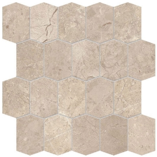 Picture of Edimax Ceramiche Astor - Velvet Mosaic Elongated Hexagon Almond