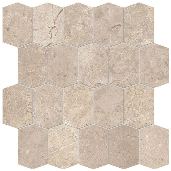 Picture of Edimax Ceramiche Astor - Velvet Mosaic Elongated Hexagon Almond