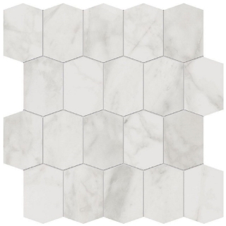 Picture of Edimax Ceramiche Astor - Velvet Mosaic Elongated Hexagon White
