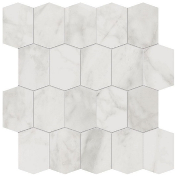 Picture of Edimax Ceramiche Astor - Velvet Mosaic Elongated Hexagon White