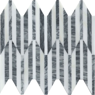 Picture of Emser Tile - Bizou Peak White Gray