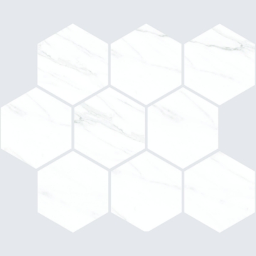 Picture of American Wonder Porcelain - Sherron Mosaic Hex White