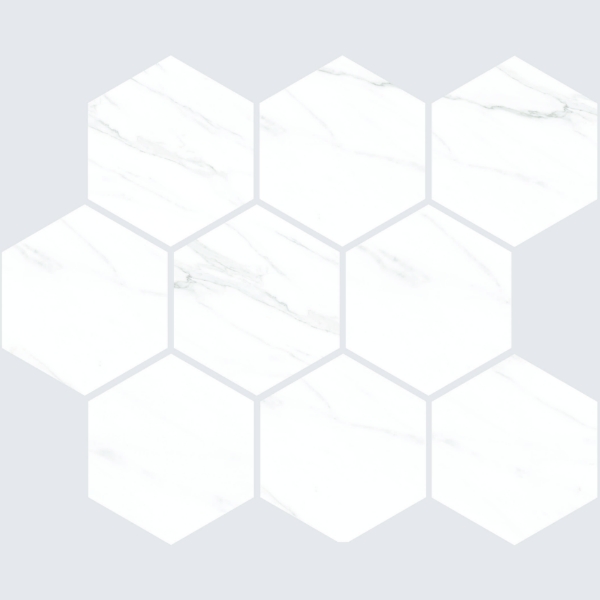 Picture of American Wonder Porcelain - Sherron Mosaic Hex White