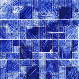 Picture of Tesoro - Watercolors Random Mosaic Navy Blue