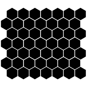 Picture of American Olean - Color Story Mosaic Hexagon Glossy Black