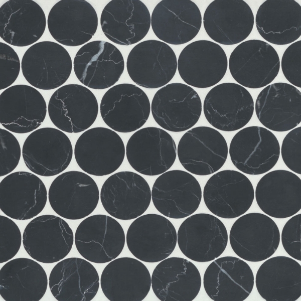 Picture of Bedrosians - Monet Mosaic 10 Nero Marquina
