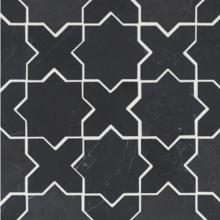 Picture of Bedrosians - Monet Mosaic 6 Nero Marquina