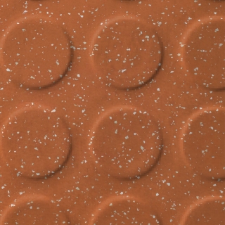 Picture of Johnsonite - Color Splash Raised Round Spicy Clementine