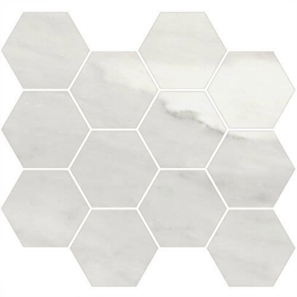 Picture of Happy Floors - Bardiglio Hexagon Bianco Polished