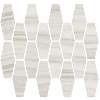 Picture of Happy Floors - Onyx Elongated Hexagon Mosaic Milk Natural