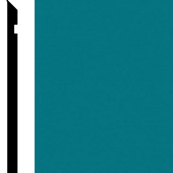 Picture of Burke - Edge Effects Etched 4 1/4 - 3/8 Thick Wall Base Peacock