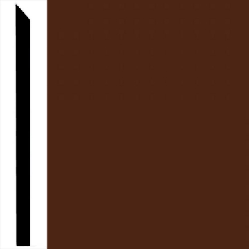Picture of Burke - Edge Effects Simple 4 - 3/8 Thick Wall Base Brown
