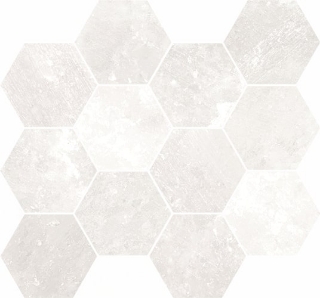 Picture of Happy Floors - Salt Stone Hexagon Mosaic Ice