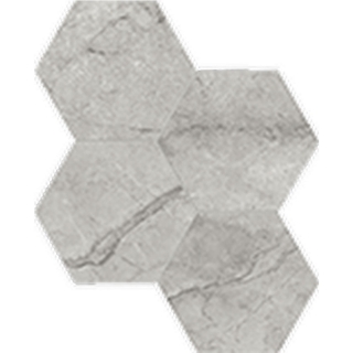Picture of Anatolia Tile & Stone - La Marca Hexagon Mosaic 6 Paradiso Argento Polished