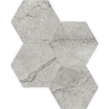 Picture of Anatolia Tile & Stone - La Marca Hexagon Mosaic 6 Paradiso Argento Polished
