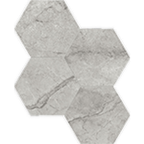 Picture of Anatolia Tile & Stone - La Marca Hexagon Mosaic 6 Paradiso Argento Polished