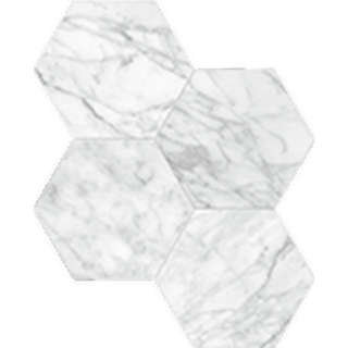 Picture of Anatolia Tile & Stone - La Marca Hexagon Mosaic 6 Carrara Gioia Polished