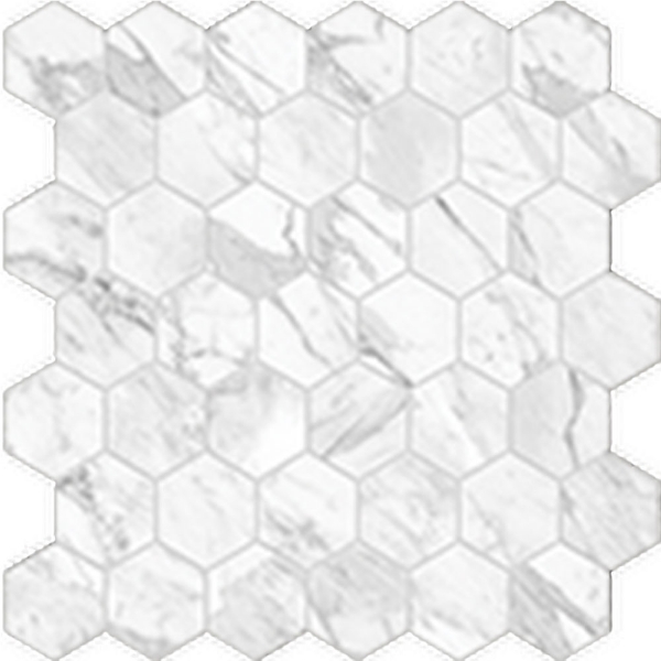 Picture of Anatolia Tile & Stone - La Marca Hexagon Mosaic 2 Statuarietto Honed
