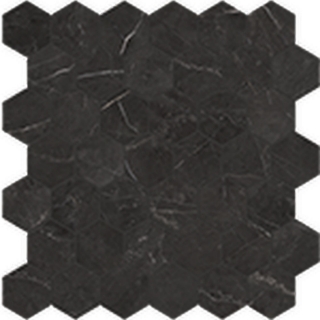 Picture of Anatolia Tile & Stone - La Marca Hexagon Mosaic 2 Nero Venato Polished