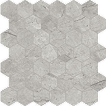 Picture of Anatolia Tile & Stone - La Marca Hexagon Mosaic 2 Paradiso Argento Polished