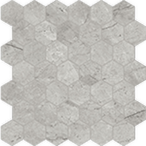 Picture of Anatolia Tile & Stone - La Marca Hexagon Mosaic 2 Paradiso Argento Honed