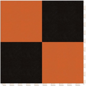 Picture of Perfection Floor Tile - Soda Pop Shop Black and Orange
