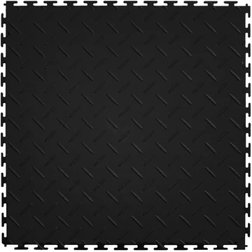 Picture of Perfection Floor Tile - Diamond Plate Black