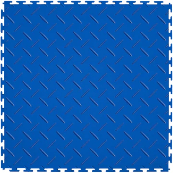 Picture of Perfection Floor Tile - Diamond Plate Blue